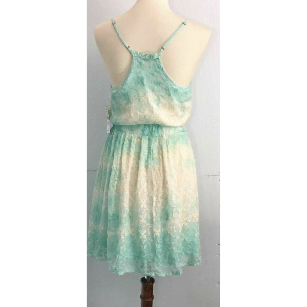 Zara Women's Green Straps Short Tank Dress Size M - Picture 2 of 6